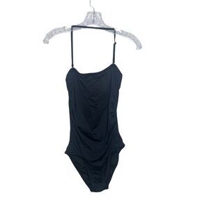 Holipick One Piece Swimsuit Adjustable Straps Swimwear Black Size Medium New